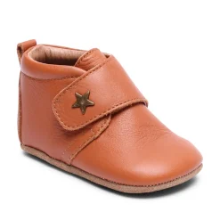 Hjemmesko, Velcro Star - 66 Cognac