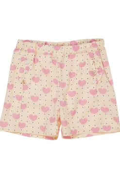 Hjerte shorts m. flæse lomme - HEART AOP