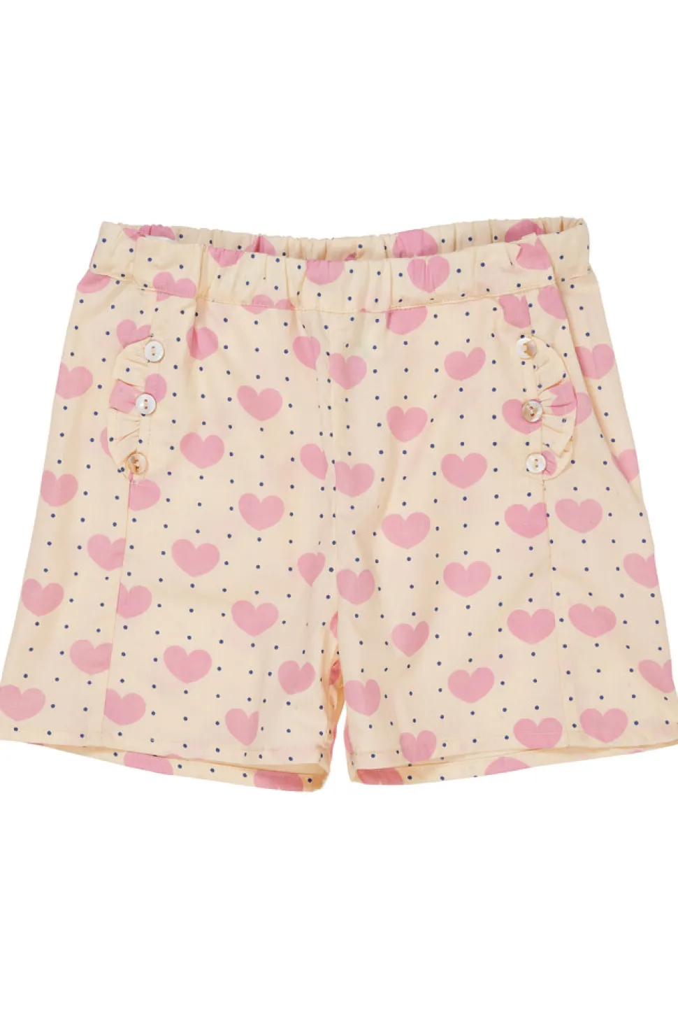 Hjerte shorts m. flæse lomme - HEART AOP