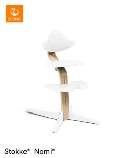 Højstol bøg - natural white inkl. babysæt