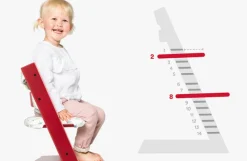 Højstol bøg inkl. newborn sæt - whitewash