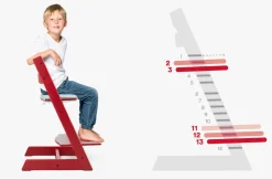 Højstol bøg inkl. newborn sæt - whitewash