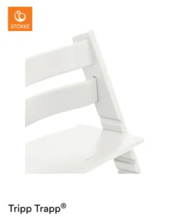 Højstol bøg inkl. newborn sæt - hvid