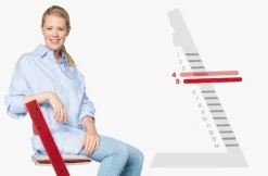 Højstol bøg inkl. newborn sæt - hvid