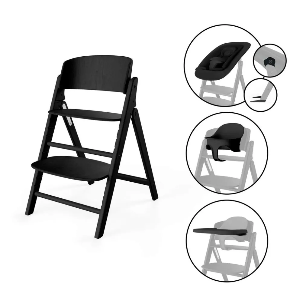 Højstol, Click&fold 4i1 sæt, Stunning Black