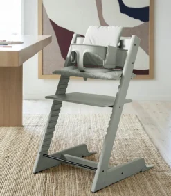 Højstol inkl. babysæt - glacier green