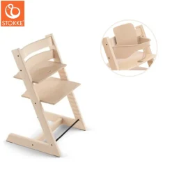 Højstol inkl. babysæt - natur