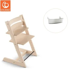 Højstol inkl. storage opbevaring - natur