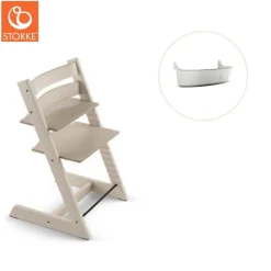 Højstol inkl. storage opbevaring - whitewash