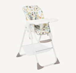 Højstol, Snacker 2i1, grå/hvid