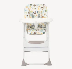 Højstol, Snacker 2i1, grå/hvid