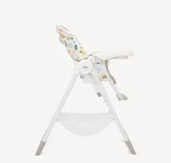 Højstol, Snacker 2i1, grå/hvid