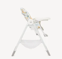 Højstol, Snacker 2i1, grå/hvid