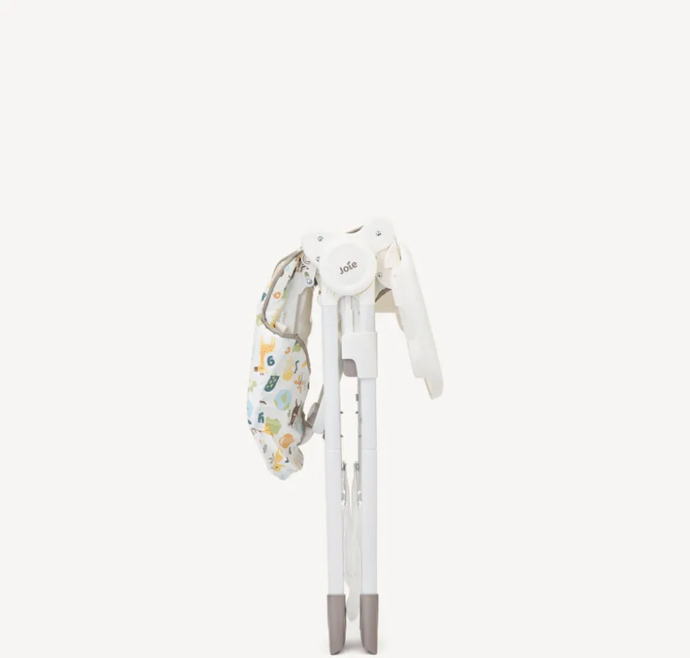 Højstol, Snacker 2i1, grå/hvid