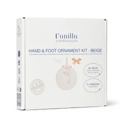 Hånd og fodaftryk - Ler - Ophæng - Beige