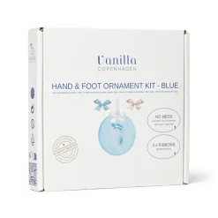 Hånd og fodaftryk - Ler - Ophæng - Blue