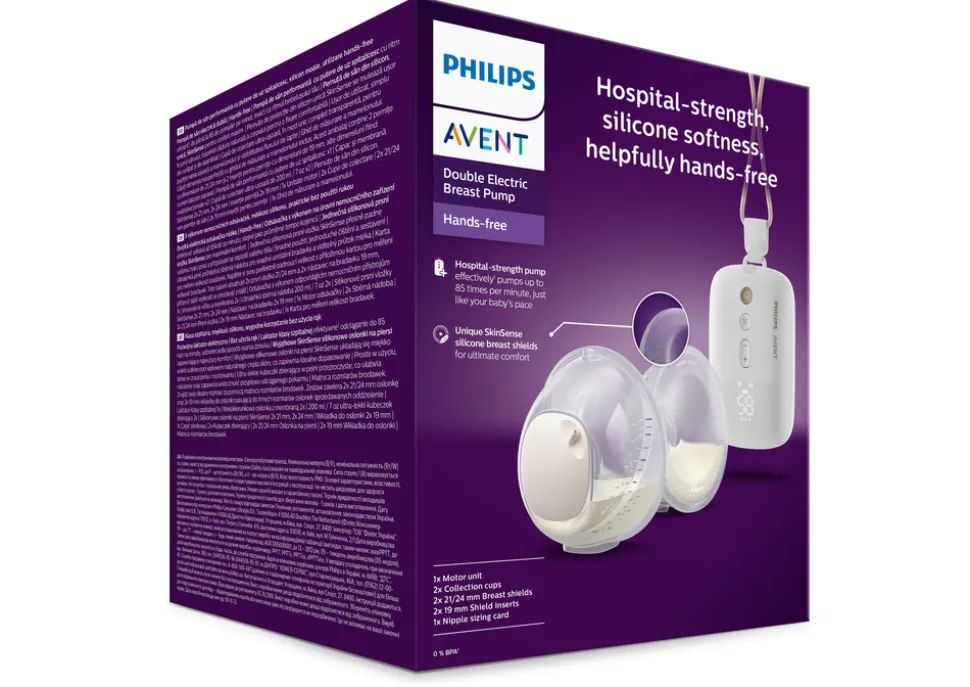 Håndfri dobbelt elektrisk brystpumpe