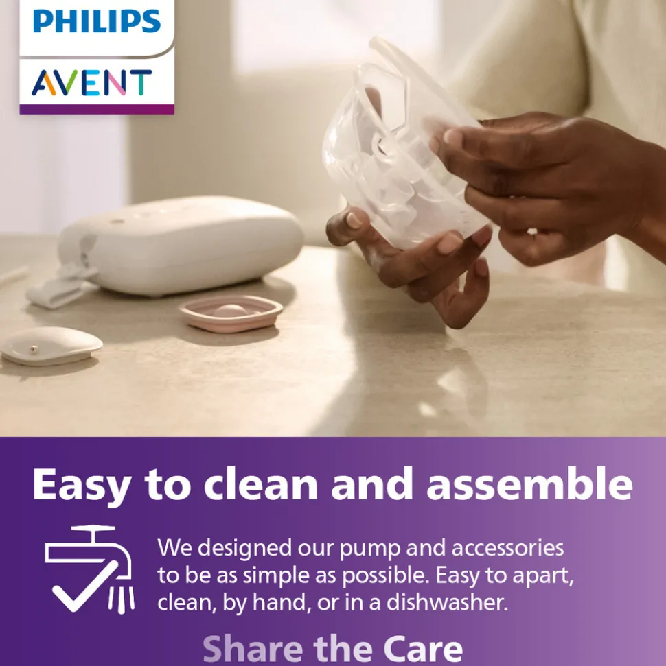 Håndfri dobbelt elektrisk brystpumpe