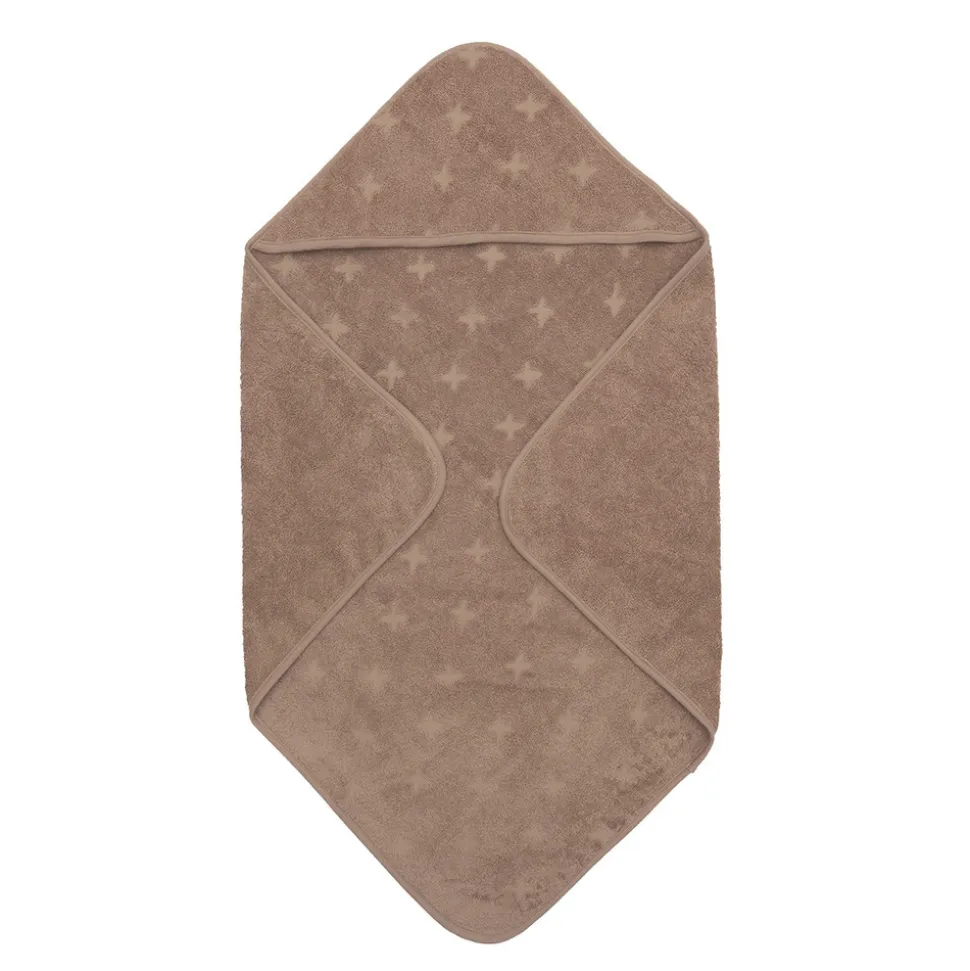 Håndklæde med hætte, 70 x 70 cm - Walnut