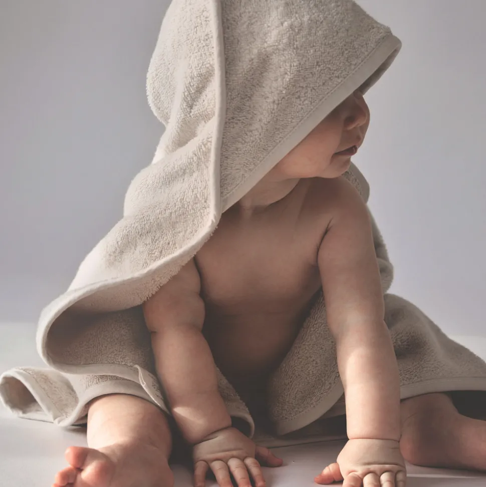 Håndklæde med hætte, Vanilla Ice, 100x100cm