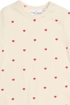 Holiday Heart Rib Jumpsuit - GARDENIA