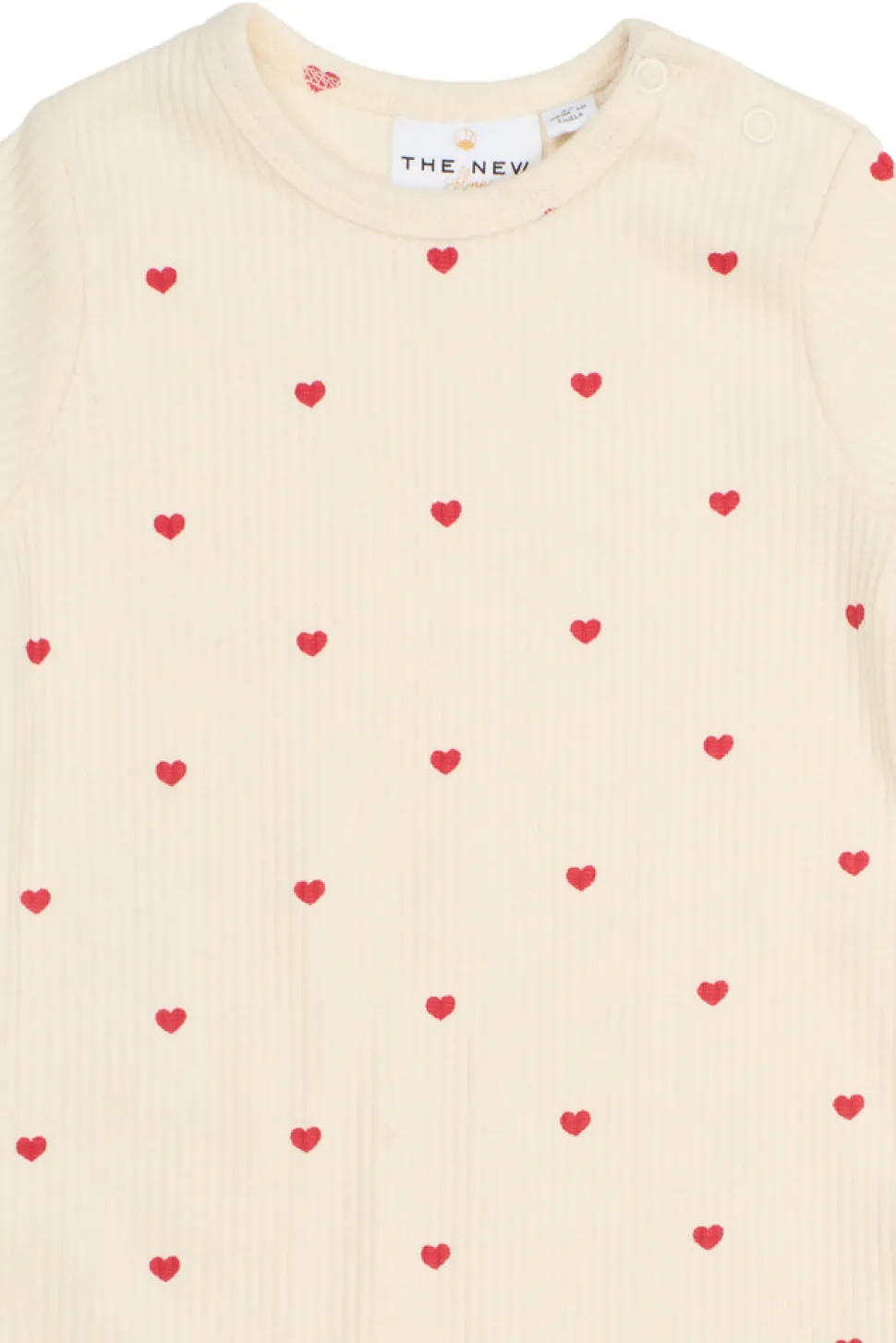 Holiday Heart Rib Jumpsuit - GARDENIA