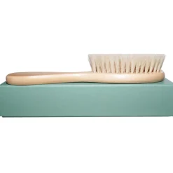 Hårbørste med naturlig bløde gedehår og lotustræ