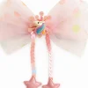 Hårclips Big Unicorn Bow Rose