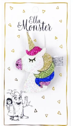 Hårclips Disco Unicorn