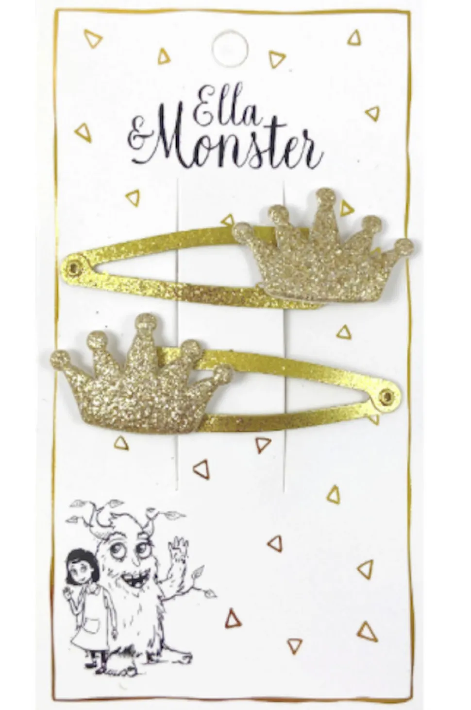 Hårclips Gold Crown