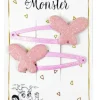 Hårclips Pink Butterfly