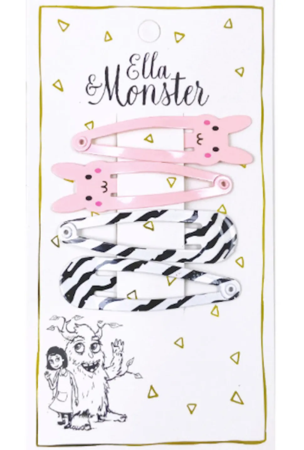 Hårclips Rabbit Combi