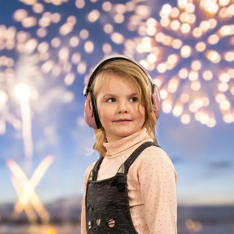 Høreværn til børn - Lyserød