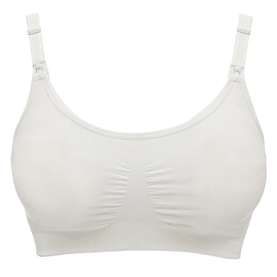 3-i-1 amme- og pumpe-BH hvid M
