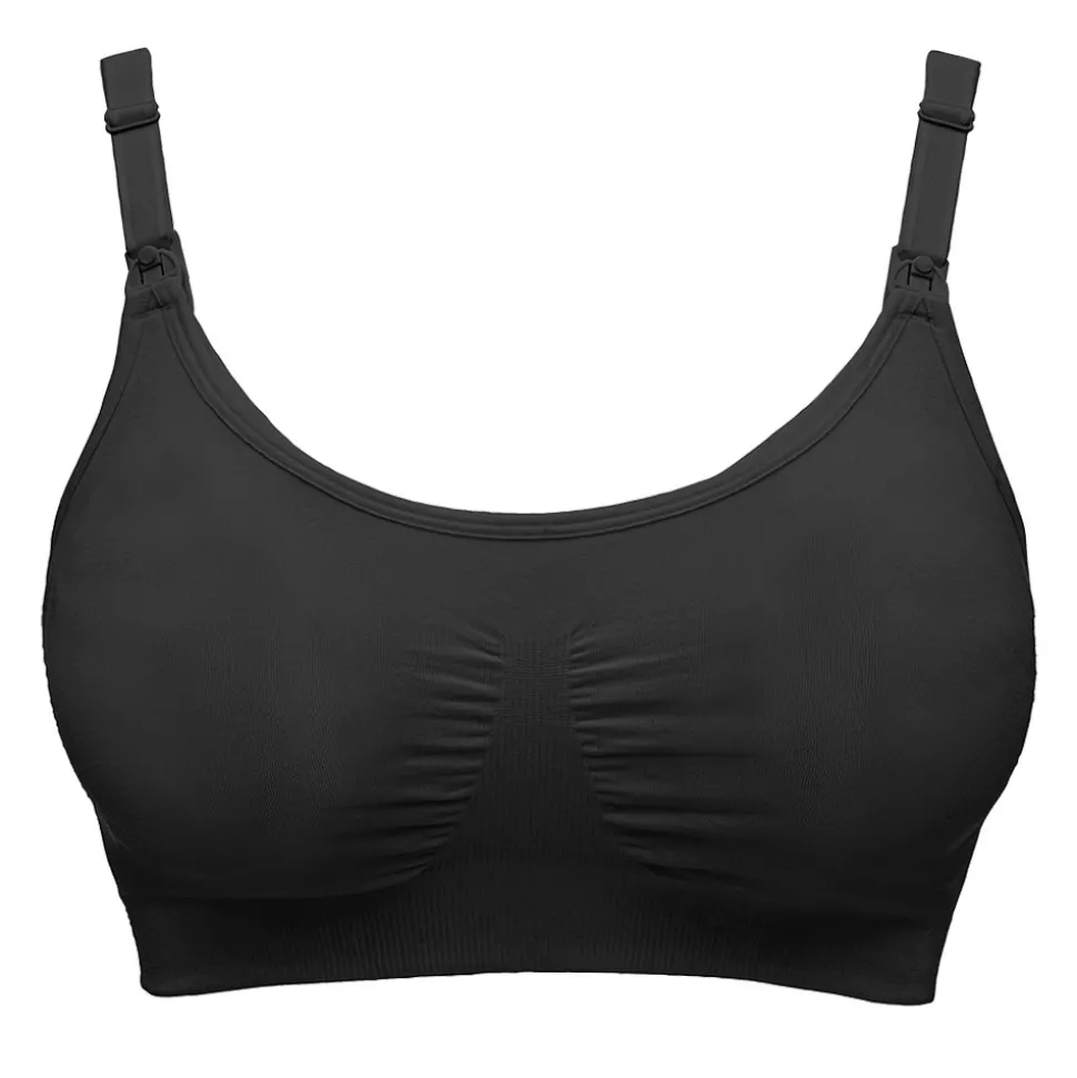 3-i-1 amme- og pumpe-BH sort XL