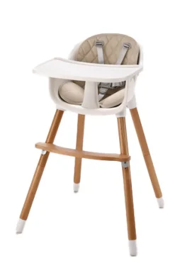 2-i-1 højstol - beige