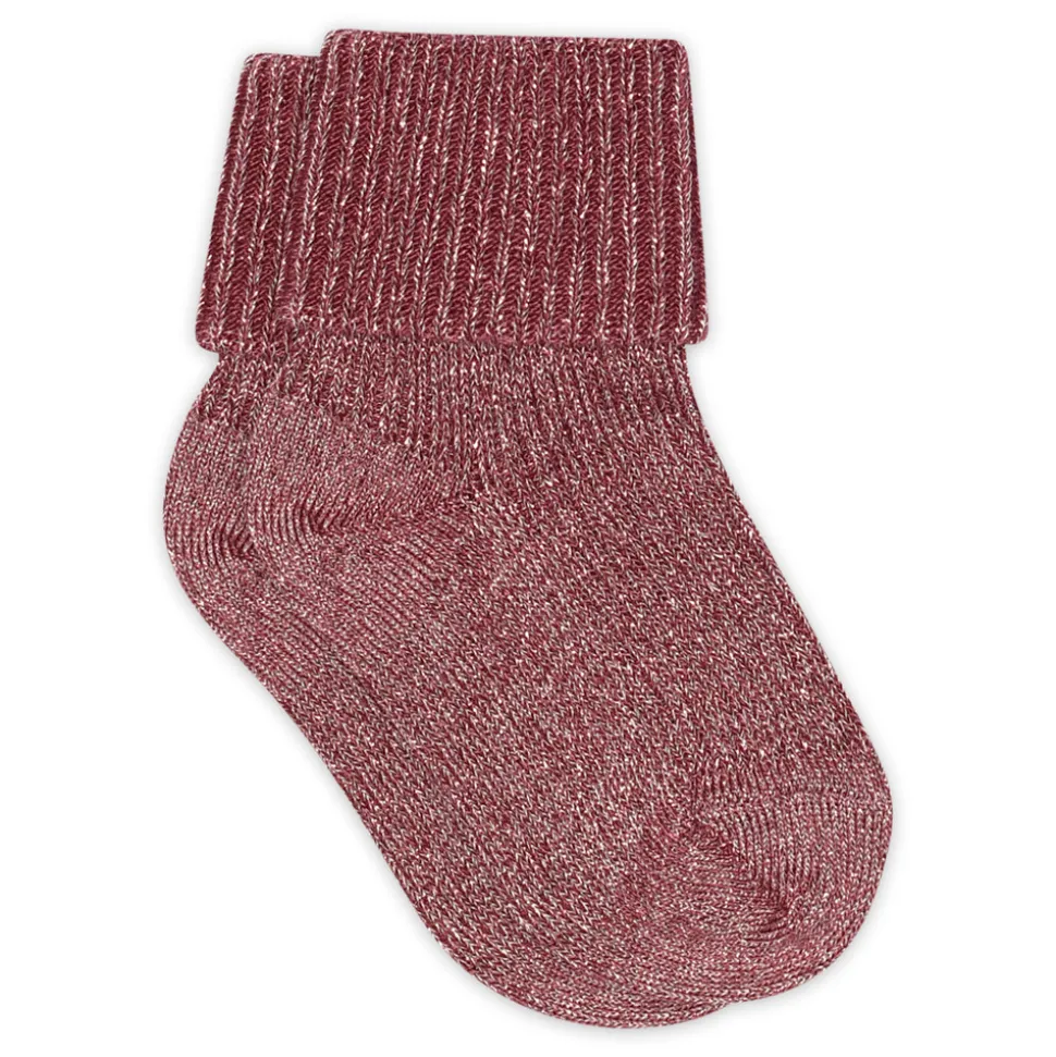 Ida glitter strømper - Maroon