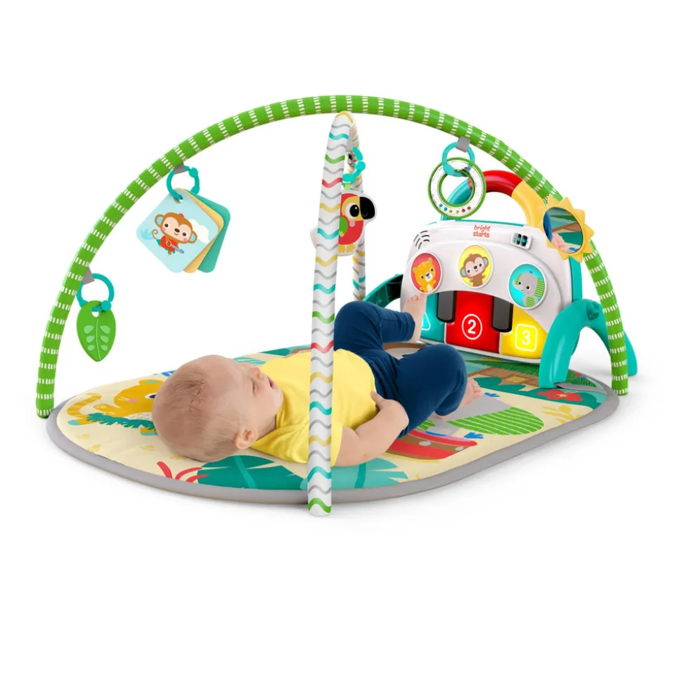 4-in-1 Groovin Kicks aktivitets-gym,klaver & tromme