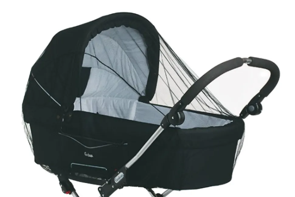 Insektnet, barnevogn, sort AL