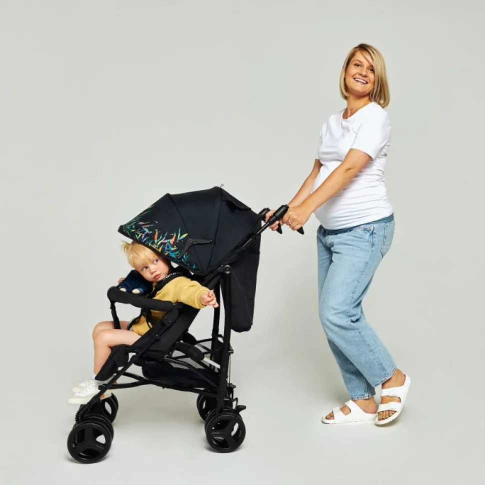 Irma klapvogn - black/dark grey