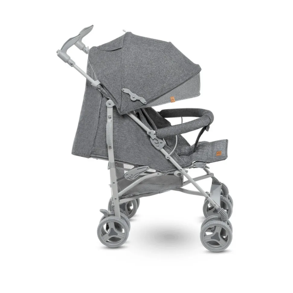 Irma klapvogn - grey/dark grey