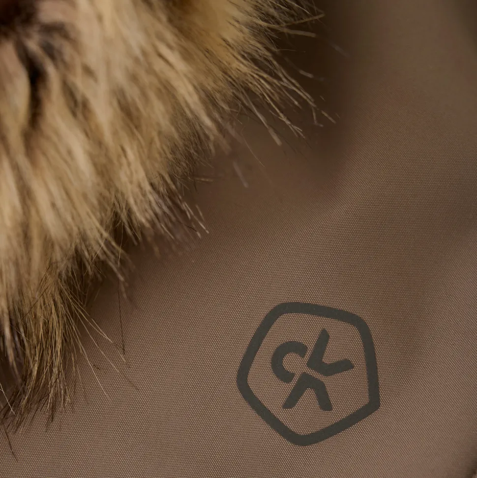 Jakke m. Fake Fur - Fossil