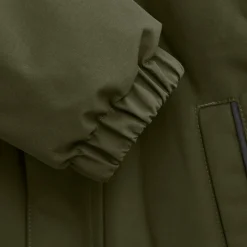 Jakke m. Fake Fur - Grape Leaf