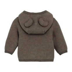 Jakke Ører Uld Fleece - Brown Melange