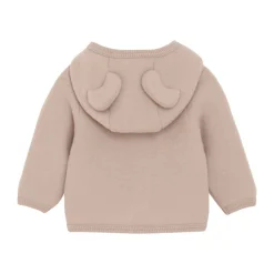Jakke Ører Uld Fleece - Mahogany Rose