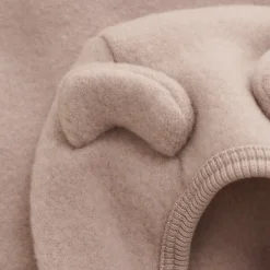 Jakke Ører Uld Fleece - Mahogany Rose