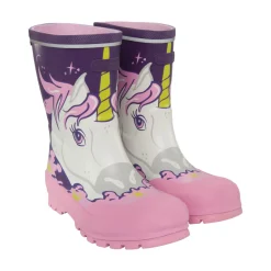 Jolly print gummistøvle - Purple/Multi