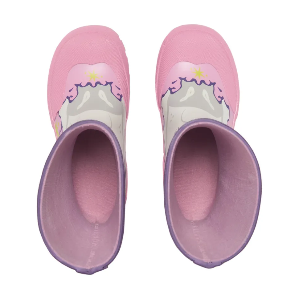 Jolly print gummistøvle - Purple/Multi