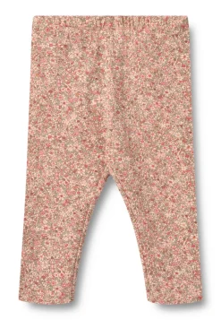 Jules Jersey Leggings - Rose dust flower meadow