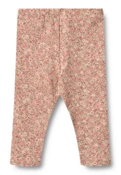 Jules Jersey Leggings - Rose dust flower meadow